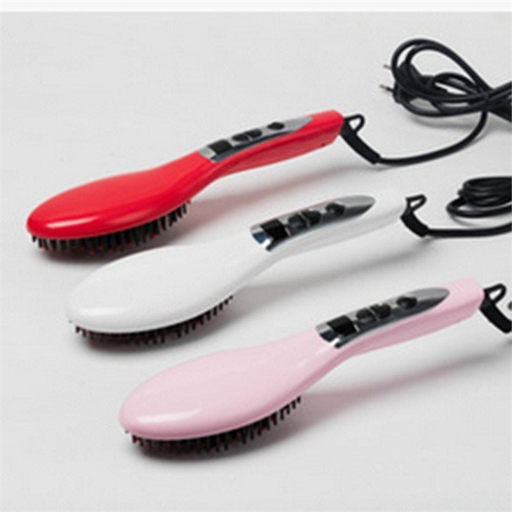 Electric straight hair comb